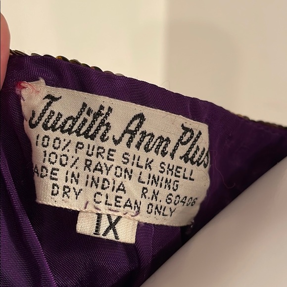 VINTAGE JUDITH ANN PLUS DRESS & MATCHING JACKET 1X - Picture 5 of 11